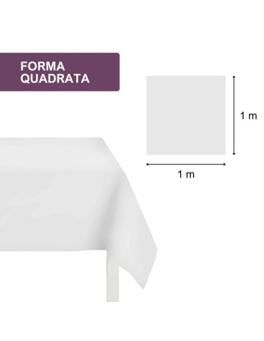 85 tovaglie da tavolo in carta quadrate - 1x1 metro - bianche - politenate: tuttocasashop.it: carta & monouso
