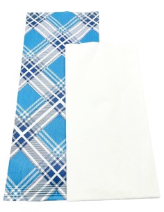 1000 buste portaposate in carta con tovaglioli - scozzese blu e azzurro: tuttocasashop.it: carta & monouso