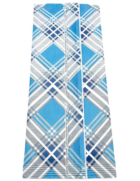 1000 buste portaposate in carta con tovaglioli - scozzese blu e azzurro: tuttocasashop.it: carta & monouso