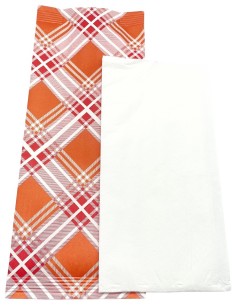 1000 buste portaposate in carta con tovaglioli - scozzese rosa e arancio: tuttocasashop.it: carta & monouso