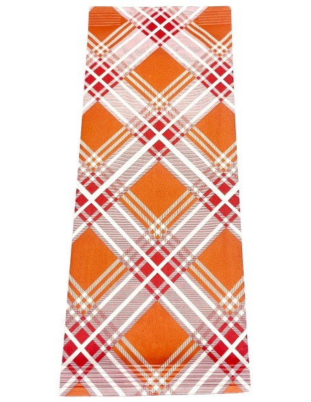1000 buste portaposate in carta con tovaglioli - scozzese rosa e arancio: tuttocasashop.it: carta & monouso