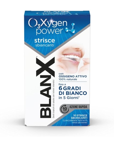blanx oxygen power strisce sbiancanti - 10 pezzi - trattamento 5 giorni: tuttocasashop.it: igiene e cura della persona