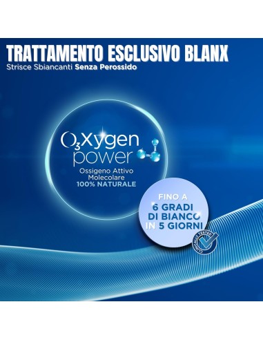 blanx oxygen power strisce sbiancanti - 10 pezzi - trattamento 5 giorni: tuttocasashop.it: igiene e cura della persona