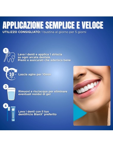 blanx oxygen power strisce sbiancanti - 10 pezzi - trattamento 5 giorni: tuttocasashop.it: igiene e cura della persona