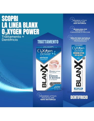 blanx oxygen power strisce sbiancanti - 10 pezzi - trattamento 5 giorni: tuttocasashop.it: igiene e cura della persona