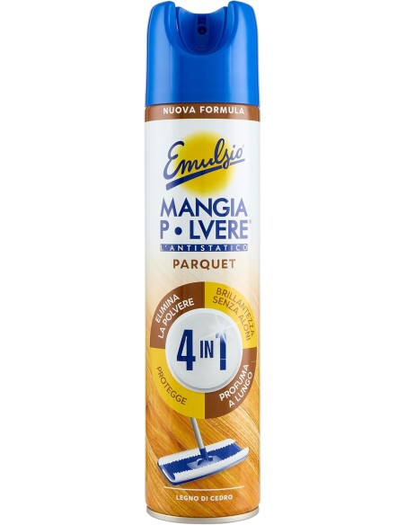 emulsio mangiapolvere l'antistatico spray 4in1 300ml - parquet: tuttocasashop.it: pulizia e cura della casa
