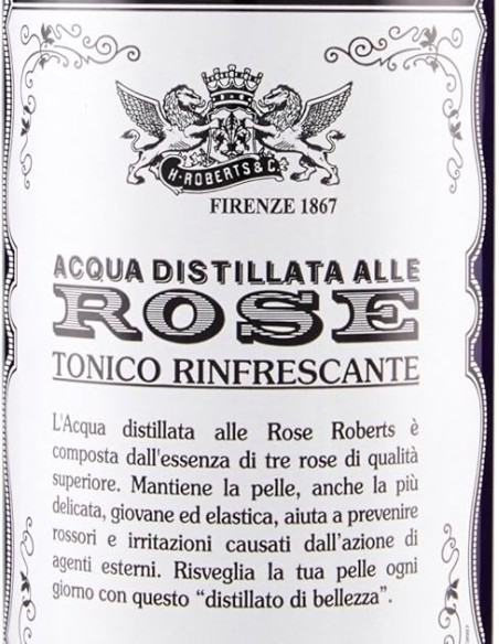 acqua distillata alle rose roberts - tonico rinfrescante - 300ml: tuttocasashop.it: igiene e cura della persona