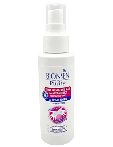 bionsen gel igienizzante mani spray 80ml - antibatterico con zinco e alcool: tuttocasashop.it: igiene e cura della persona