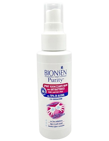 bionsen gel igienizzante mani spray 80ml - antibatterico con zinco e alcool: tuttocasashop.it: igiene e cura della persona