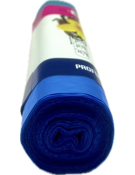ecomi' 15 sacchi pattumiera 50x60cm azzurri profumati - maniglie legaveloce: tuttocasashop.it: pulizia e cura della casa