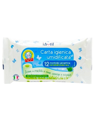 idrofil carta igienica umidificata - 12 morbide salviettine con aloe vera: tuttocasashop.it: igiene e cura della persona
