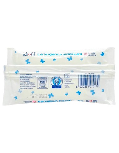 idrofil carta igienica umidificata - 12 morbide salviettine con aloe vera: tuttocasashop.it: igiene e cura della persona