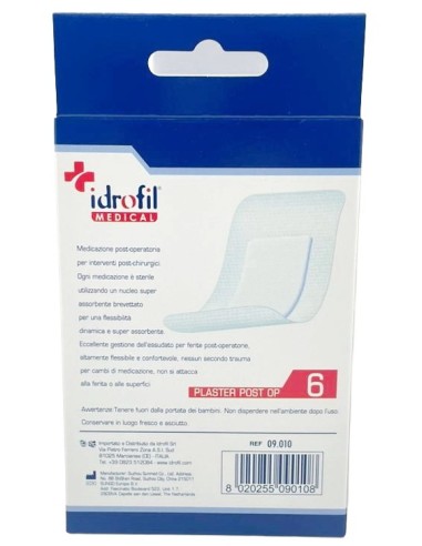 idrofil cerotto plaster post operatorio 2.5cm impermeabile - 6 pezzi: tuttocasashop.it: igiene e cura della persona