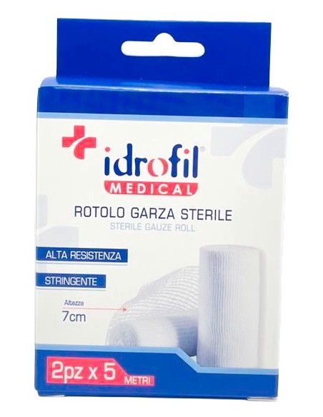 idrofil garza sterile alta resistenza - 7cm - 5 metri - 2 rotoli: tuttocasashop.it: igiene e cura della persona