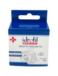 idrofil cerotto rocchetto medicazioni bianco - 2.5cm - 9 metri: tuttocasashop.it: igiene e cura della persona
