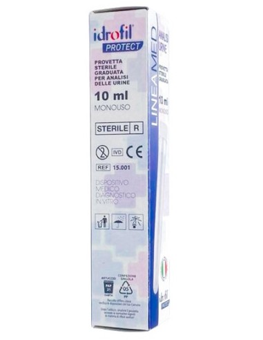 idrofil provetta sterile graduata 10ml - per analisi delle urine: tuttocasashop.it: igiene e cura della persona