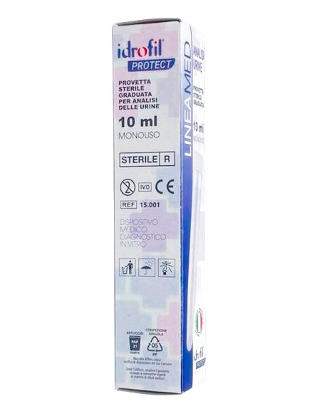 idrofil provetta sterile graduata 10ml - per analisi delle urine: tuttocasashop.it: igiene e cura della persona