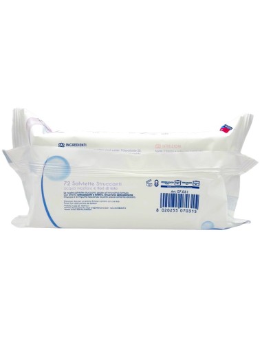 idrofil salviettine imbevute struccanti - 72 pezzi - acqua micellare e loto: tuttocasashop.it: igiene e cura della persona