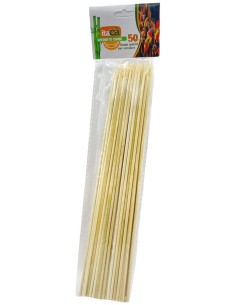 itaca' spiedini in legno di bamboo - 25cm - 50 pezzi: tuttocasashop.it: carta & monouso