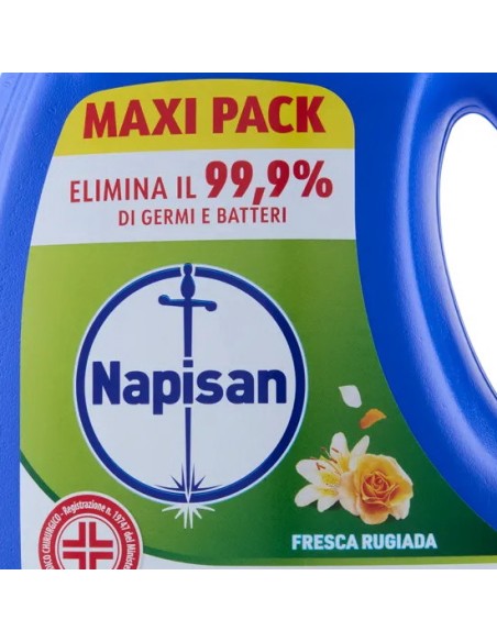 napisan additivo liquido igienizzante bucato - maxi pack 2200ml - rugiada: tuttocasashop.it: prodotti per bucato e tessuti