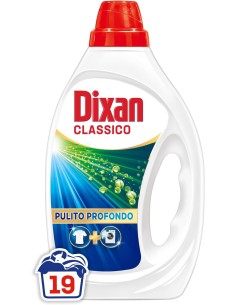 dixan detersivo lavatrice liquido 19 lavaggi - 885ml - classico: tuttocasashop.it: prodotti per bucato e tessuti