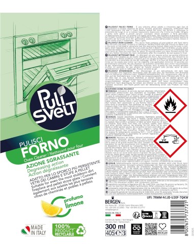 pulisvelt spray pulitore per forni fornelli e grill - 300ml: tuttocasashop.it: pulizia e cura della casa