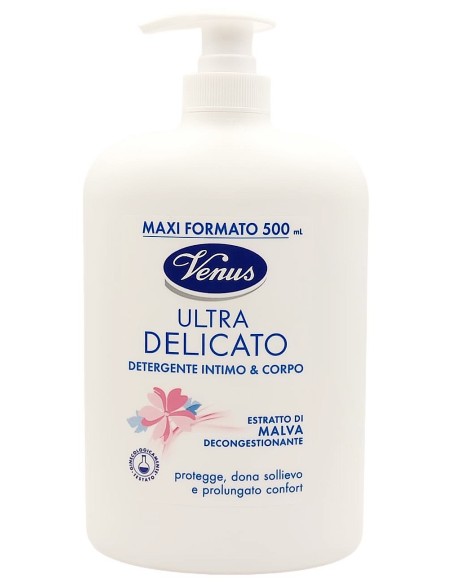 venus detergente intimo e corpo - maxi 500ml - ultra delicato - malva: tuttocasashop.it: igiene e cura della persona