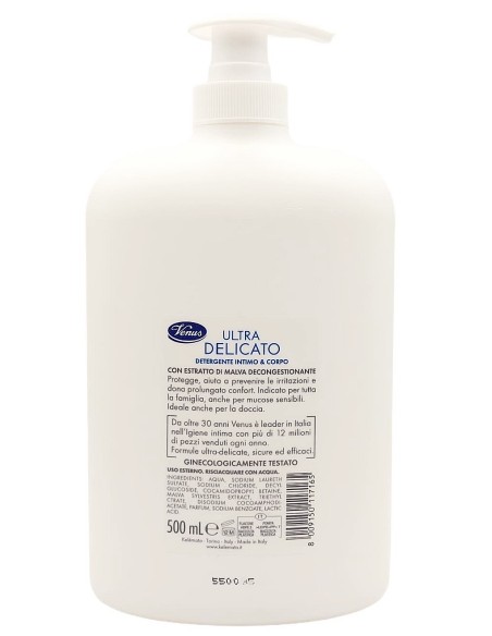 venus detergente intimo e corpo - maxi 500ml - ultra delicato - malva: tuttocasashop.it: igiene e cura della persona