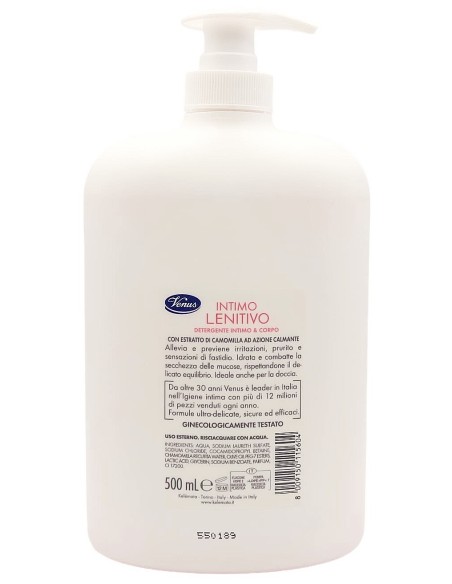 venus detergente intimo - maxi 500ml - lenitivo - camomilla - calmante: tuttocasashop.it: igiene e cura della persona