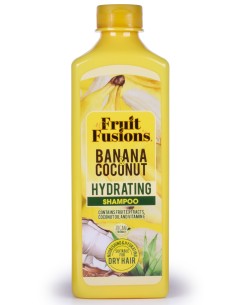 fruit fusions shampoo 600ml - idratante - banana e coconut - capelli secchi: tuttocasashop.it: igiene e cura della persona