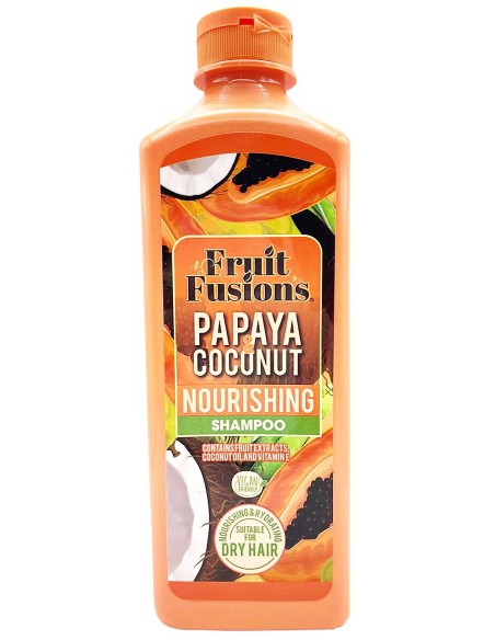 fruit fusions shampoo 600ml - nutriente - papaya e coconut - capelli secchi: tuttocasashop.it: igiene e cura della persona