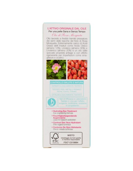 i provenzali bio contorno occhi idratante - 15ml - olio di rosa mosqueta: tuttocasashop.it: igiene e cura della persona