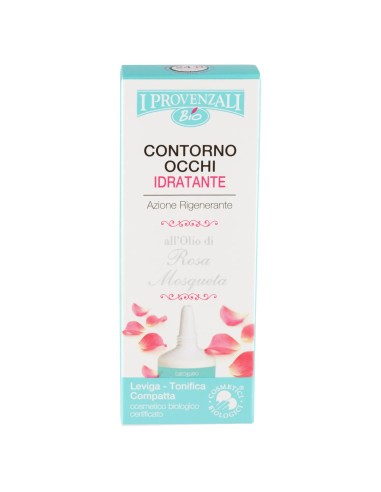 i provenzali bio contorno occhi idratante - 15ml - olio di rosa mosqueta: tuttocasashop.it: igiene e cura della persona