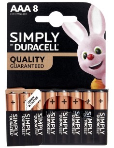 duracell simply pile formato aaa ministilo 1.5v - 8 pezzi - alkaline: tuttocasashop.it: altro - bazar