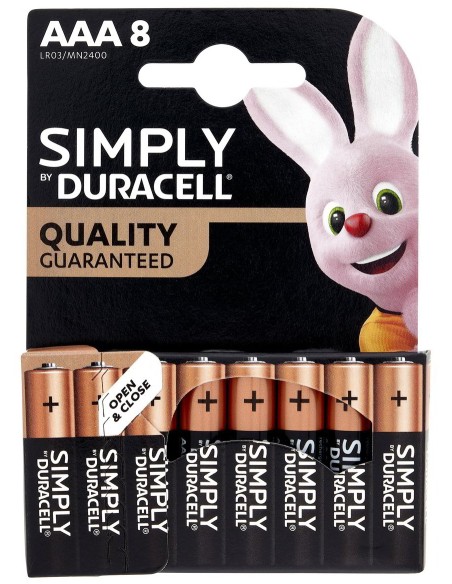 duracell simply pile formato aaa ministilo 1.5v - 8 pezzi - alkaline: tuttocasashop.it: altro - bazar