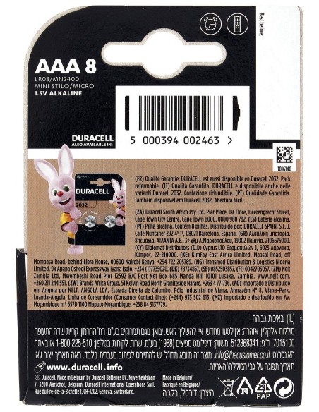 duracell simply pile formato aaa ministilo 1.5v - 8 pezzi - alkaline: tuttocasashop.it: altro - bazar