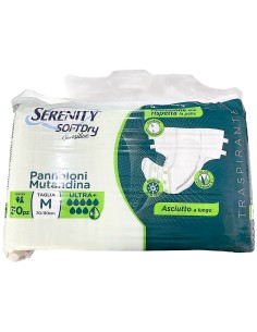 serenity pannoloni mutandina per incontinenti - 30 pezzi - ultra - taglia m: tuttocasashop.it: igiene e cura della persona