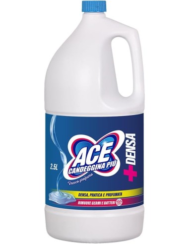 ace candeggina piu' +denso - 2500ml - fresco profumo - casa e bucato: tuttocasashop.it: prodotti per bucato e tessuti