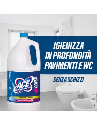 ace candeggina piu' +denso - 2500ml - fresco profumo - casa e bucato: tuttocasashop.it: prodotti per bucato e tessuti
