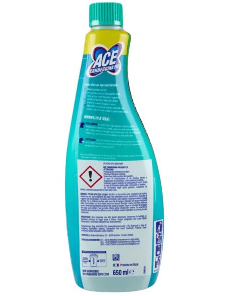 ace gentile spray 650ml sgrassa le superfici - smacchia il bucato - ricarica: tuttocasashop.it: pulizia e cura della casa