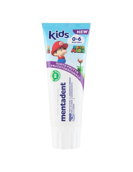 mentadent kids dentifricio 75ml - bambini 0-6 anni - gusto frutta: tuttocasashop.it: igiene e cura della persona