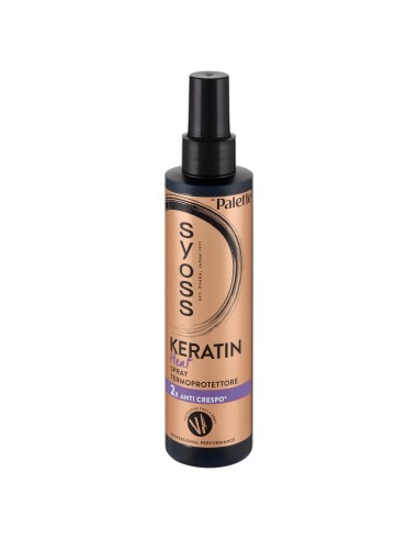 syoss by palette hair keratin heat spray 200ml - termoprotettore per capelli: tuttocasashop.it: igiene e cura della persona