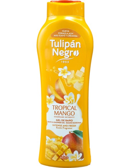 tulipan negro bagnoschiuma - 650ml - tropical mango - intense and fresh: tuttocasashop.it: igiene e cura della persona