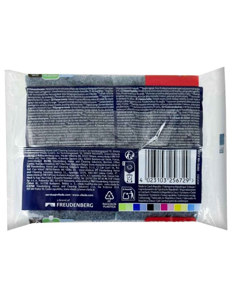 vileda pro clean spugne con abrasivo - 2 pezzi - viscosa: tuttocasashop.it: pulizia e cura della casa
