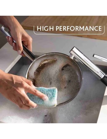 vileda pro clean spugne con abrasivo - 2 pezzi - viscosa: tuttocasashop.it: pulizia e cura della casa