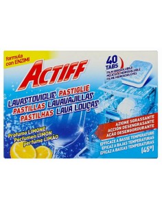 actiff detersivo per lavastoviglie - 40 tabs - 600g - limone: tuttocasashop.it: pulizia e cura della casa
