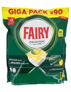 fairy original all in one detersivo per lavastoviglie - 90 capsule - lemon: tuttocasashop.it: pulizia e cura della casa