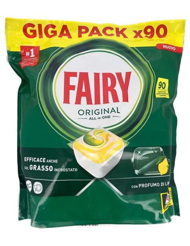 fairy original all in one detersivo per lavastoviglie - 90 capsule - lemon: tuttocasashop.it: pulizia e cura della casa