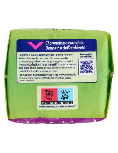 nuvenia natural care assorbenti - 7 pezzi - notte con ali: tuttocasashop.it: igiene e cura della persona
