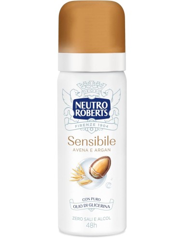 neutro roberts deodorante spray mini 50ml - avena - formato viaggio: tuttocasashop.it: igiene e cura della persona